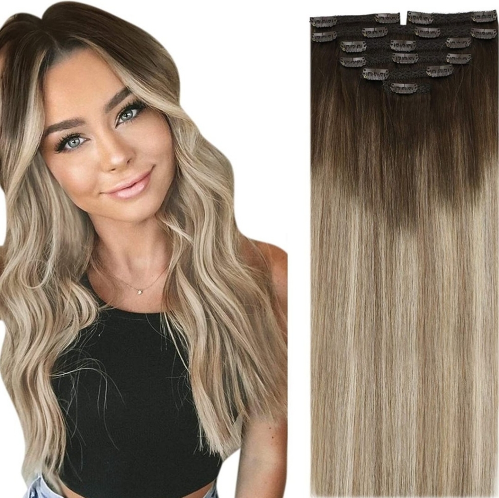100% huaman hair extentions 14"